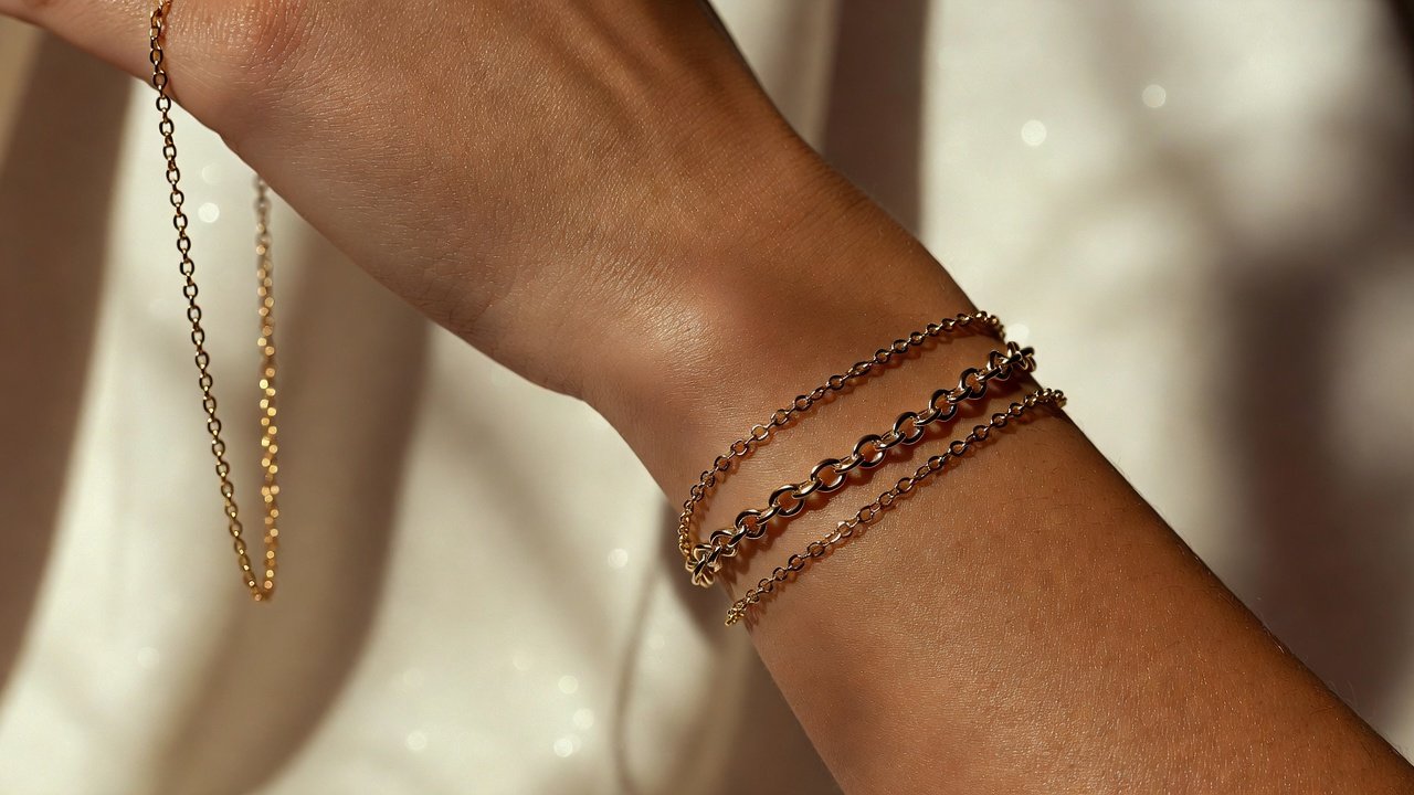 Soft gold details in warm light